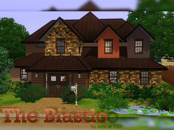 Sims 3 — The Biasdo by lexx2 — The Biasdo is a two-story home and perfect for a large family. With bold and strong colors