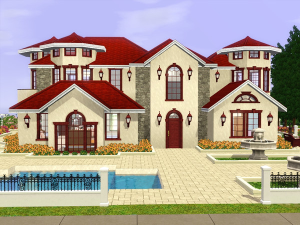 Sims 3 — Villa Maria by gox352 — Traditional Spain Villa with 2 bedrooms, 2 bathrooms, large living and dining room,
