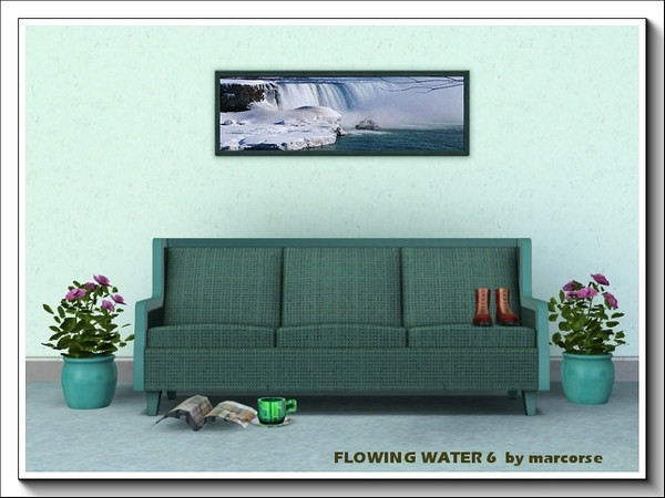 Sims 3 — Flowing Water 6_marcorse by marcorse — Who would fail to recognise the mighty Niagara Falls, even in winter.