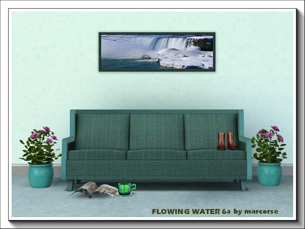 Sims 3 — Flowing Water 6a_marcorse by marcorse — Again, the mighty Niagara Falls thunders over the edge - flowing water