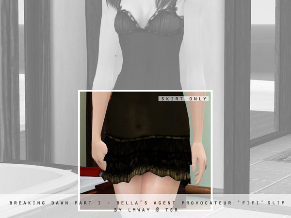 Sims 3 — Breaking Dawn Part I - Bella's Agent Provocateur 'Fifi' Skirt by lmway2 — As worn by Kristen Stewart as Bella