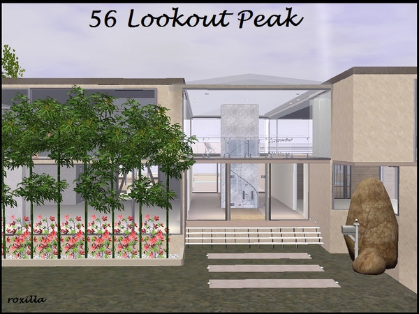 Sims 3 — 56 Lookout Peak Villa by Roxilla2 — Spacious semi-furnished home set above the city, offering great views,