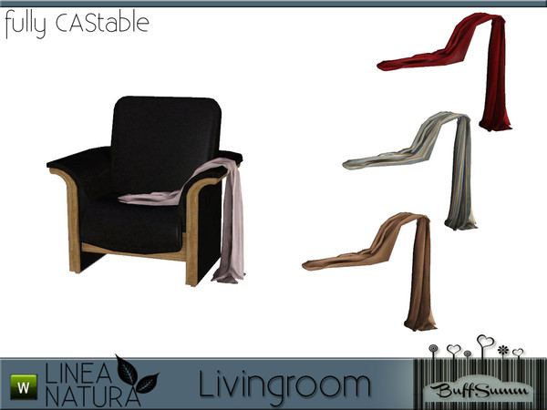 Sims 3 — Linea Natura Living Blanket by BuffSumm — Part of the *Linea Natura Series - Living* ***TSRAA***