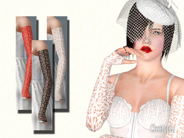 Sims 3 — ~ Like A Virgin Lace Gloves ~ by Cleotopia — lace gloves new texture by me, matching to the Madonna dress.