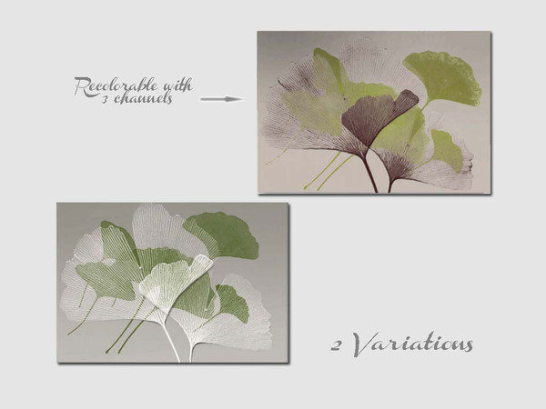 Sims 3 — Ung999 - Painting_Gingko by ung999 — Ung999 - Painting_Gingko @ TSR