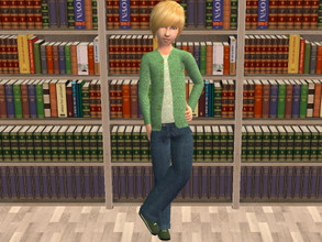 Sims 2 — Boys 3P Outfit Set - lgreen by zaligelover2 — A 3-piece outfit for boys.