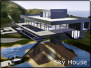 Sims 3 — Sky House by Liugao — Sky House is based on the Sky Tower in Tom Cruise's film, Oblivion. The Sky House is