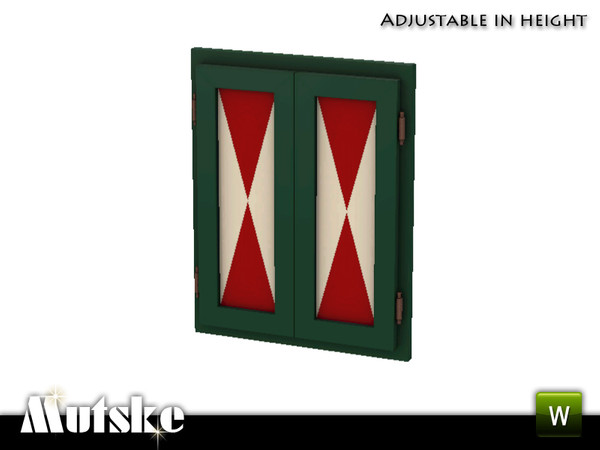 Sims 3 — Dutch Fake Window with Closed Shutters by Mutske — Dutch Fake Window with Closed Shutters to decorate your sims