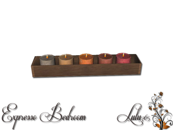 Sims 3 — Expresso Bedroom Decor Candles by Lulu265 — Part of the Expresso Bedroom Set CAStable. Made by Lulu265 for TSR.