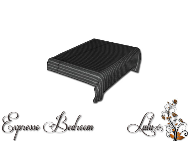 Sims 3 — Expresso Bedroom Blanket by Lulu265 — Part of the Expresso Bedroom Set Fully CAStable. Made by Lulu265 for TSR.