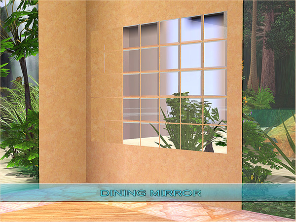 Sims 3 — Dining Mirror by Playful — A decorative essential dining mirror designed with clean lines.