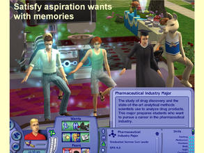 Sims 2 — New University Major:  Pharmaceutical Industry by eliseluong2 — 