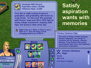 Sims 2 — New University Major:  Chinese Literature by eliseluong2 — 