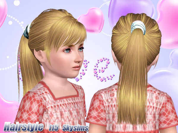 Sims 3 — Skysims Hair Child 115 by Skysims — Female hairstyle for children.