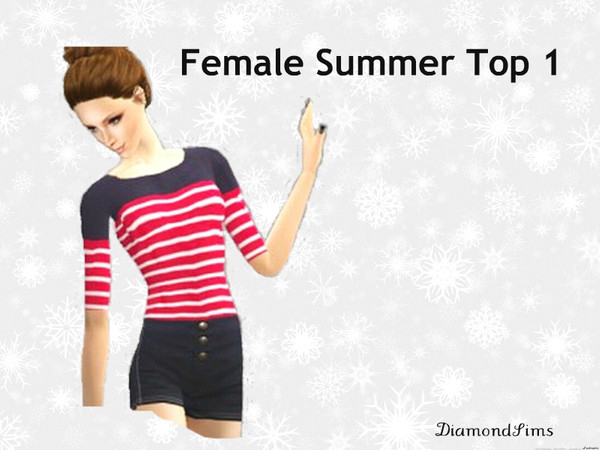 Sims 2 — Summer Female Top 3 by DiamondSims2 — Summer Female Top 3