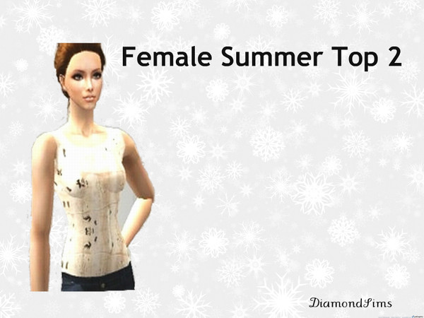 Sims 2 — Summer Female Top 4 by DiamondSims2 — Summer Female Top 4