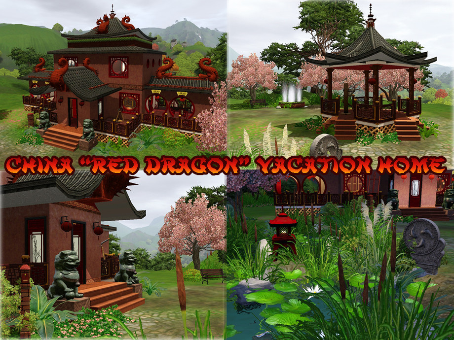 The Sims Resource China 'Red Dragon' Vacation Home