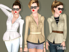 Sims 3 — ~ Military Style Inspired Fashion Jacket ~ by Cleotopia — A fashionable, trendy and tough look military style