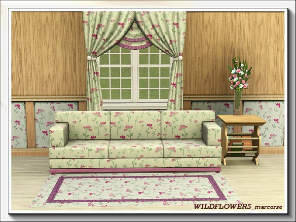 Sims 3 — Wildflowers_marcorse by marcorse — An absolute flurry of little pink wildflowers in a random design. 3 channels