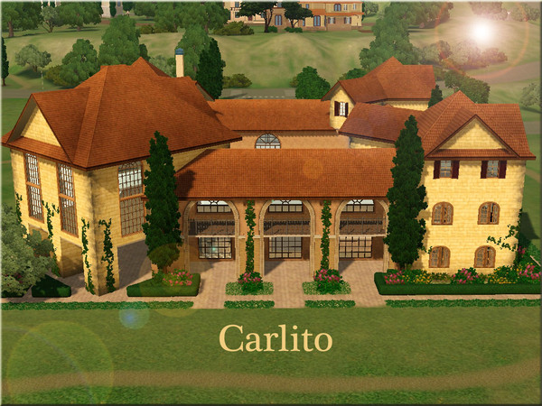 Sims 3 — Carlito by Demented_Designs — A luxurious Tuscan style family Villa with 5 bedrooms, and 3 bathrooms, set on the