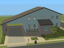 Sims 2 — Blue dream  by greenfern — A comfortable house for 4 sims. Maxis only.