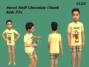 Sims 2 — Sweet Stuff Kids PJ Set - Chocchunkpjs by luckylibran242 — Does your precious darling think he\'s a bit of a