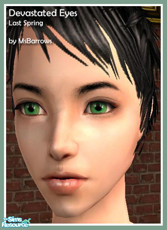 Sims 2 — Devastated Eyes - Last Spring by MsBarrows — Part of a set of 25 detailed eyes, each created from two different