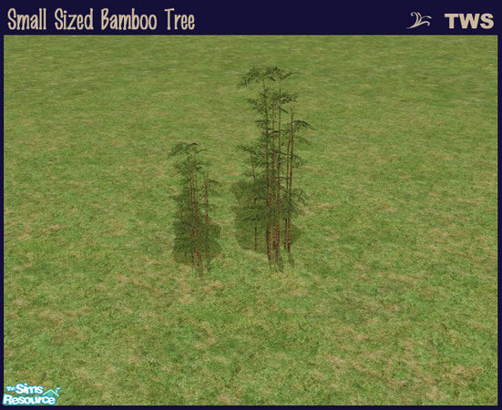 Sims 2 — Small Sized Bamboo Tree by wildstar24 — Bamboo cluster reduced to 70% size from original Maxis version.