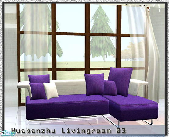 Sims 2 — Huabanzhu livingroom 03 -sofa by huabanzhu — 