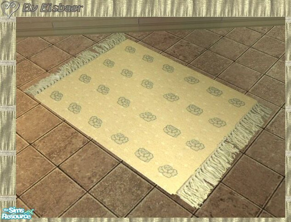 Sims 2 — Anne\'s SIP Romanza Nursery TC53 - Rug by Eisbaerbonzo — Soft rug with romantic roses. Note: Direct link to the