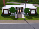 Sims 3 — Elegant House by kokakaka — This is a modern elegant house. It has a living room, kitchen, study room, bedroom