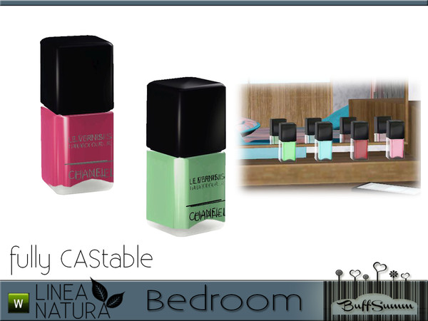 Sims 3 — Linea Natura Bedroom Nailpolish A by BuffSumm — Part of the *Linea Natura Series - Bedroom* ***TSRAA***