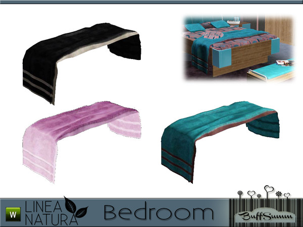 Sims 3 — Linea Natura Bedroom Bed Blanket by BuffSumm — Part of the *Linea Natura Series - Bedroom* ***TSRAA***