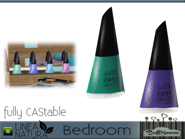 Sims 3 — Linea Natura Bedroom Nailpolish B by BuffSumm — Part of the *Linea Natura Series - Bedroom* ***TSRAA***
