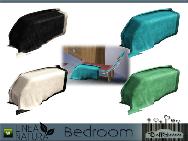 Sims 3 — Linea Natura Bedroom Lounger Blanket by BuffSumm — Part of the *Linea Natura Series - Bedroom* ***TSRAA***