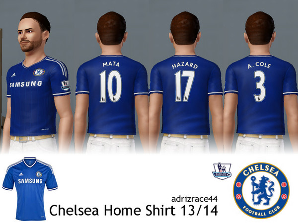 Sims 3 — Chelsea Home Shirt 13/14 by adrizrace44 — Chelsea are the European Champions (kinda) of 2013 after winning the