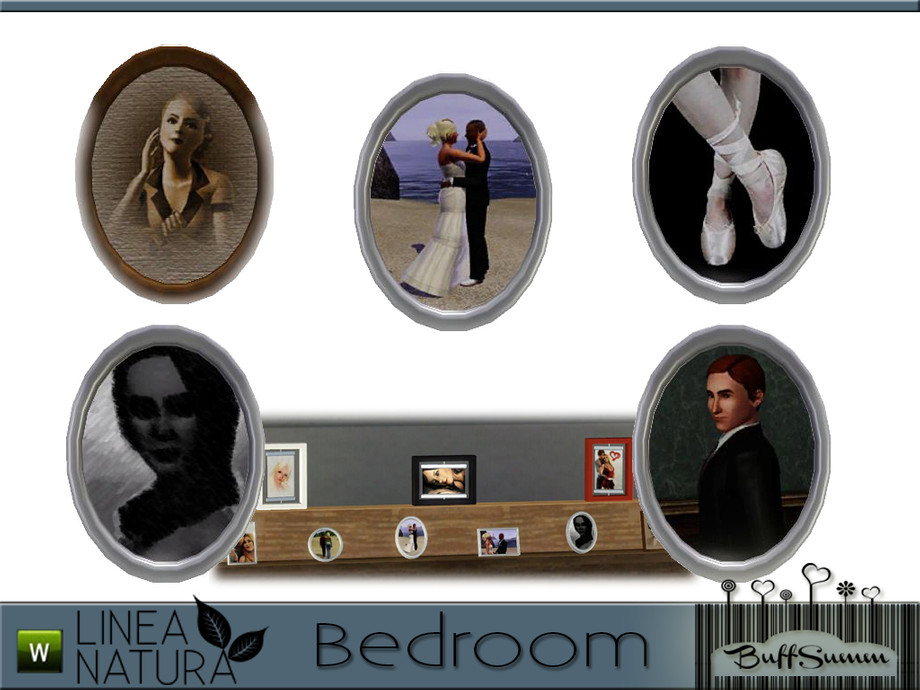 The Sims Resource Linea Natura Bedroom Oval Small Frame
