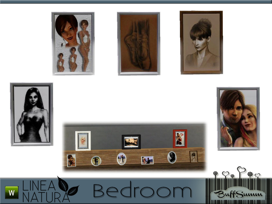 The Sims Resource Linea Natura Bedroom Vertical Small Frame
