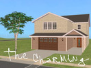 Sims 2 — The Charming by Lilyflower32 — The Charming is a partly furnished home with a garage, a fully furnished kitchen,