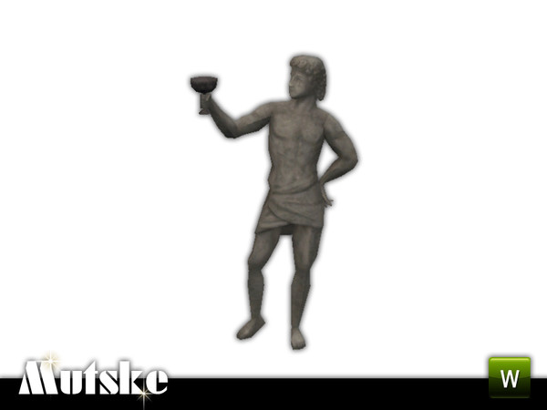 Sims 3 — Sculpture Gally de Orleans Left by Mutske — Sculpture to place anywhere. 2 recolorable parts. Made by Mutske.