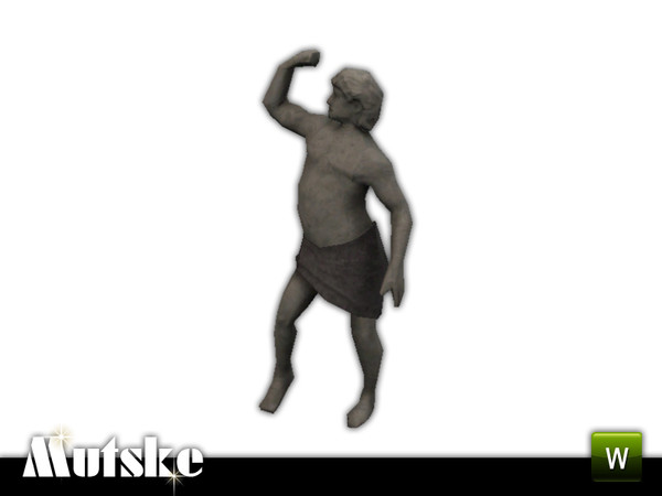 Sims 3 — Sculpture A Show of Force Right by Mutske — Sculpture to place anywhere. 2 recolorable parts. Made by Mutske.