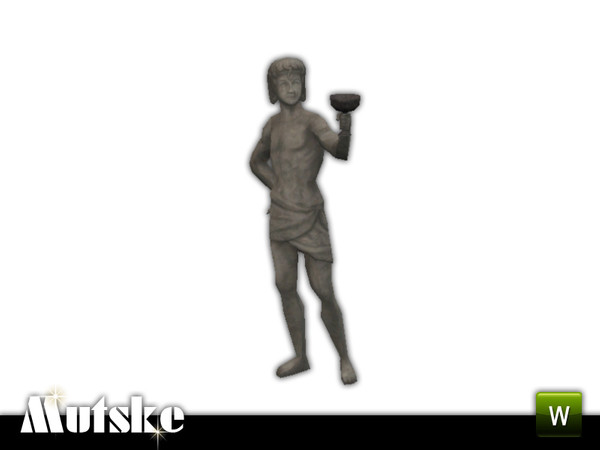 Sims 3 — Sculpture Gally de Orleans Right by Mutske — Sculpture to place anywhere. 2 recolorable parts. Made by Mutske.