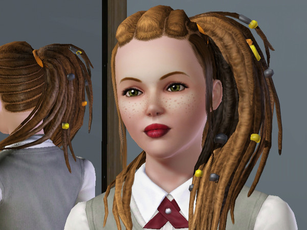 Sims 3 — DysFunked Lipstick by becibear — A quirky, dysfunctional lipstick for teens to elders. Hitting a rave? Moshing