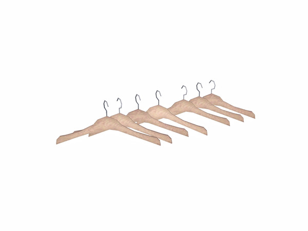Sims 3 — Brown Cherry Closet UE Racks by Flovv — Some empty racks for your clothes.