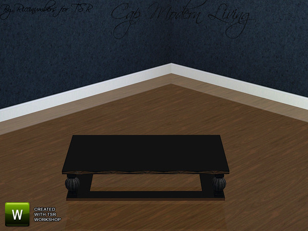 Sims 3 — Cap Modern Living Coffee Table by TheNumbersWoman — Stylish Furniture priced for the disappearing middle class