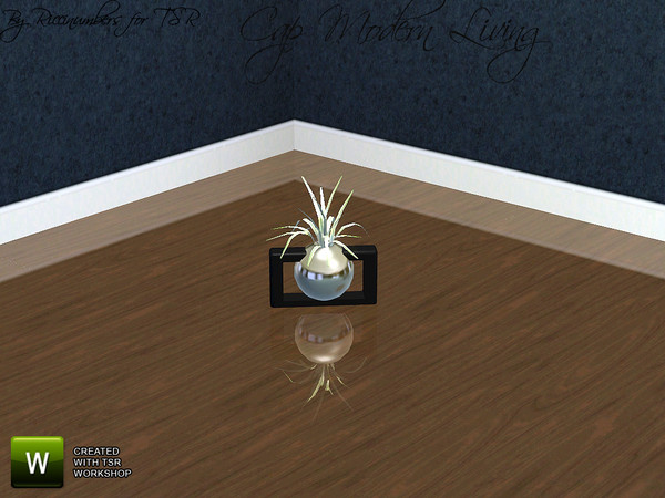 Sims 3 — Cap Modern Living Small Plant by TheNumbersWoman — Stylish Furniture priced for the disappearing middle class