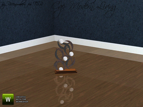 Sims 3 — Cap Modern Living Sculpture Metal by TheNumbersWoman — Stylish Furniture priced for the disappearing middle