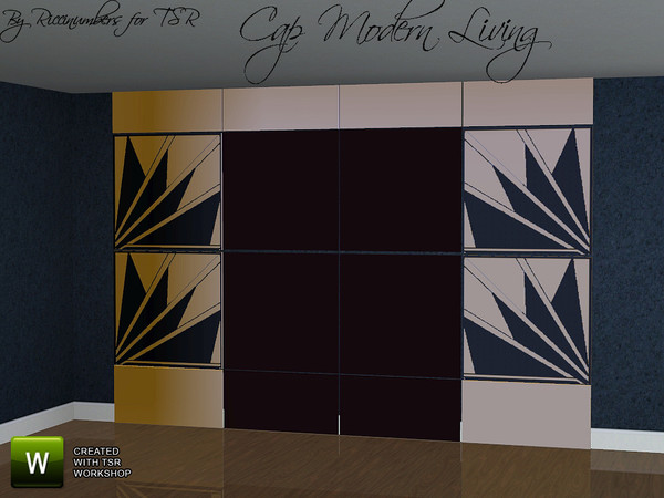 Sims 3 — Cap Modern Living Backdrop by TheNumbersWoman — Stylish Furniture priced for the disappearing middle class