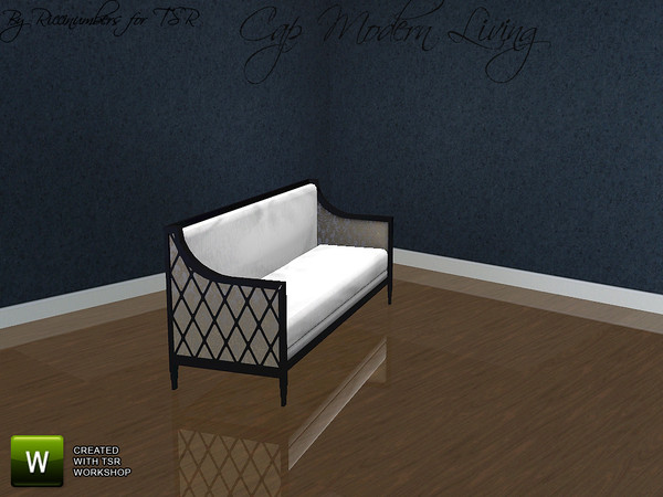 Sims 3 — Cap Modern Living Sofa by TheNumbersWoman — Stylish Furniture priced for the disappearing middle class
