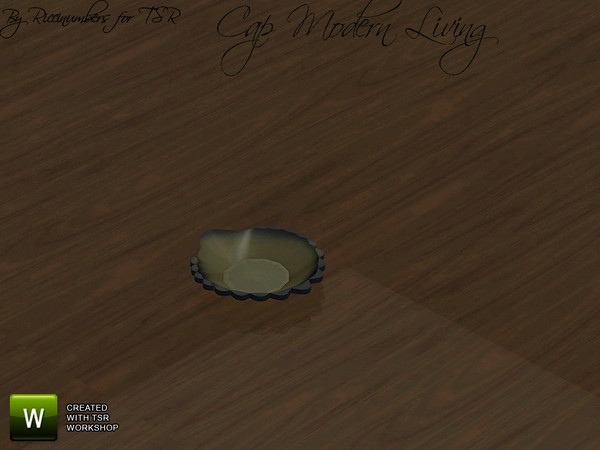 Sims 3 — Cap Modern Living Scallop Dish by TheNumbersWoman — Stylish Furniture priced for the disappearing middle class